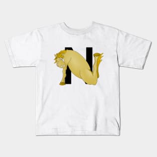 Pony Monogram Letter N Kids T-Shirt